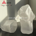 ATO Irregular Tumbler Glass with Frosting Milky white